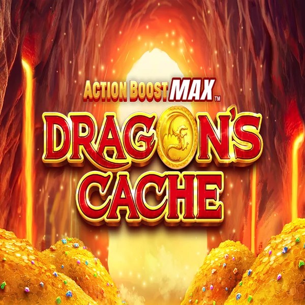 Action Boost Max Dragon's Cache slot icon by SpinPlay Games, available at Nitrobet Casino