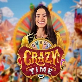 Logo of Crazy Time from Evolution at Nitrobet Casino