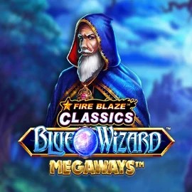 Fire Blaze Blue Wizard Megaways logo by Rarestone Gaming at Nitrobet CasinoFire Blaze Blue Wizard Megaways