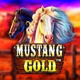 Mustang Gold online game logo by Pragmatic Play on casinonitrobet.com