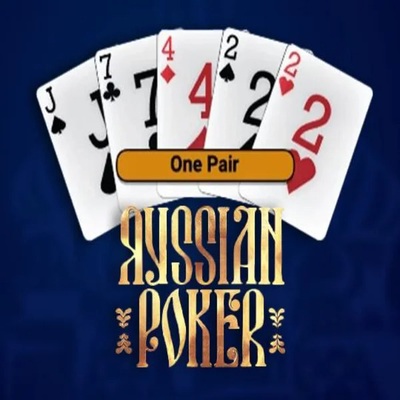 Russian Poker slot logo by OneTouch Games at Nitrobet CasinoRussian Poker