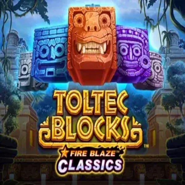 Fire Blaze: Toltec Blocks slot logo by Rarestone Gaming at Nitrobet CasinoFire Blaze: Toltec Blocks